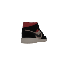 Кроссовки Nike Air Jordan 1 черные с бежевым